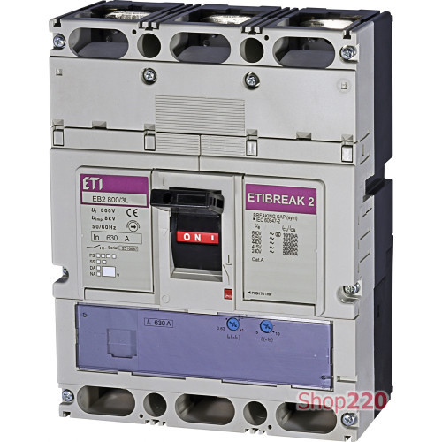 Силовой автомат 630 А, 3-фазный, EB2800/3L ETIBREAK 2 ETI 4672150