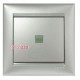 Выключатель с подсветкой, алюминий, Legrand 770110 Valena