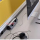 Накладной блок розеток 3х220В + 2xUSB, Versadesk ASA 060.23F.00131