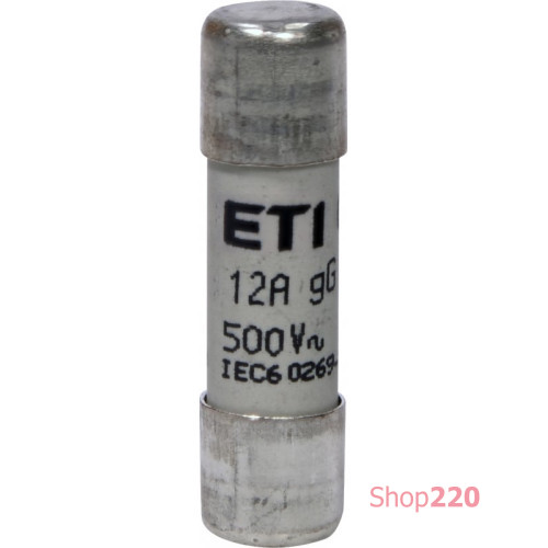 Предохранитель CH10x38 gG 12A 500V ETI 2651018
