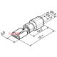Коннекторы с изоляцией 2-187 4,75x0,5/0,8 (100 шт.), "мама" FDD A0060020003