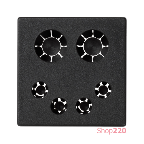 Вывод кабеля, черный, К45 Simon K20/14