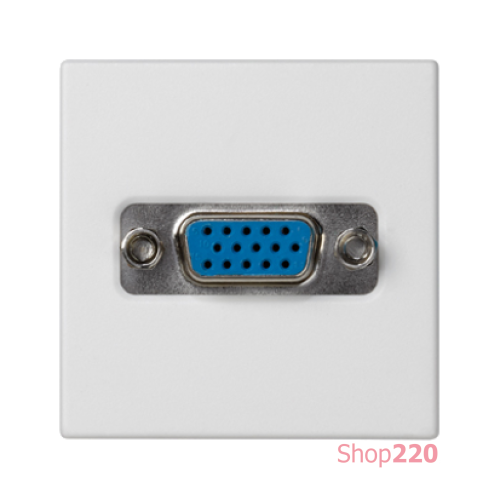 Розетка VGA HD15, белый, К45 Simon K100B/9