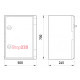 Щит ударопрочный из АБС-пластика 500х700х245мм, IP65, e.plbox.500.700.245.blank, Enext CP5006