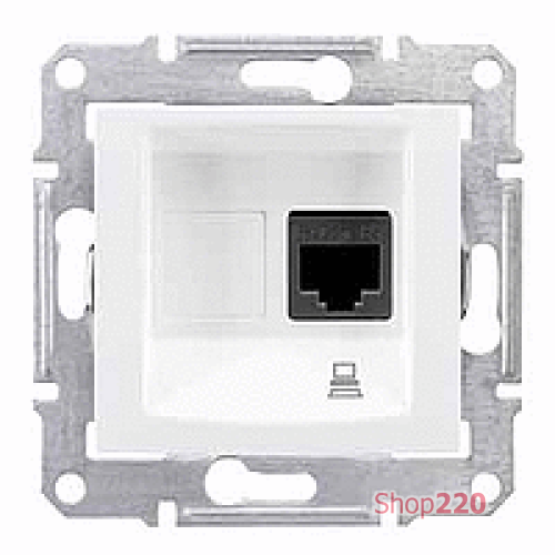 Компьютерная розетка RJ45, белый, SDN4300121 Schneider Sedna