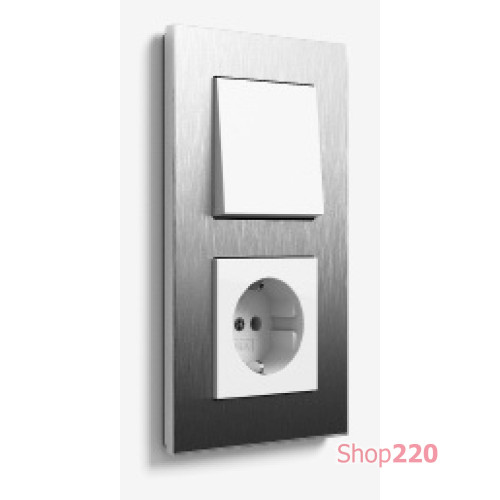 Выключатель stainless steel, Gira Esprit