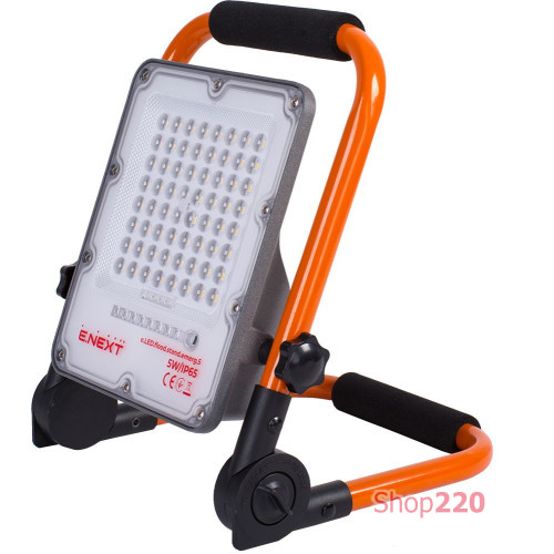 Прожектор светодиодный аккумуляторный 5Вт, e.LED.flood.stand.emerg.5 ENEXT l0790012