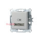 USB розетка, алюміній, EPH2700261 Schneider Electric Asfora