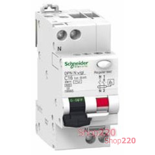 Дифференциальный автоматический выключатель Acti9, 20A, 30мА, A9D31620 Schneider