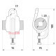 Подвесной зажим с зажимом, 25 кв.мм, ehclamp.pro.25.gath Enext p024002