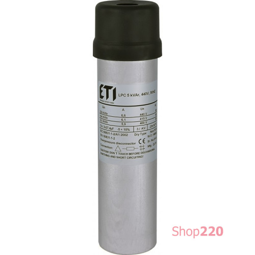 Конденсаторная батарея 5kVAr (440V), LPC ETI 4656713