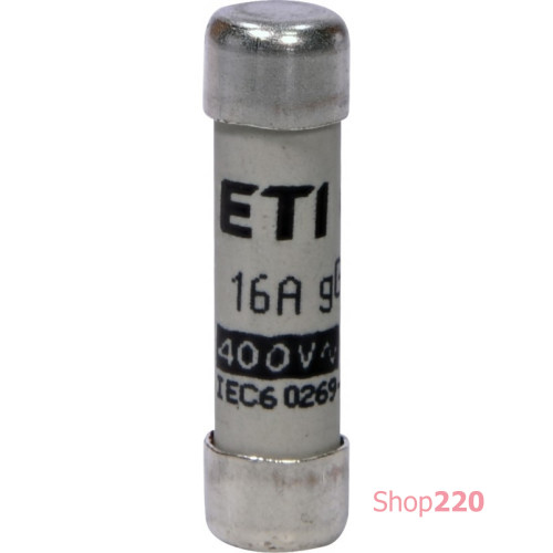 Предохранитель CH8x32 gG 16A 400V ETI 2651008
