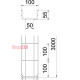 Лоток проволочный 55х100х3050 мм, GRM, A2 (нержавеющая сталь) 6001072
