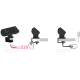 Блок розеток на стол 220В + USB для зарядки, черный, Axessline Desk Kondator