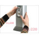 Рамка на 4 модуля для колонн ДКС, черный, F00013B Barva