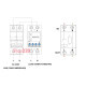 Реле контроля напряжения и тока RKV 2P 63А A0010230002
