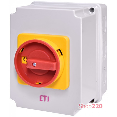 Переключатель CS 63 10 PN2LK (3p_"0-1"корп./IP65"_ж/к_63A_блок.) ETI 4773225