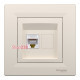Розетка компьютерная RJ-45, кремовый, EPH4300123 Schneider Asfora