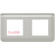 Рамка 2 поста, алюминий, Mosaic New Legrand 079304L