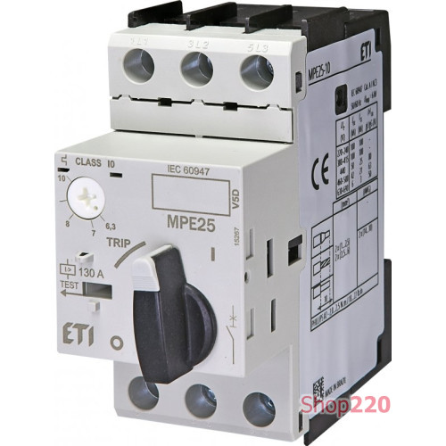 Автоматический выключатель защиты двигателя MPE25-10 ETI 4648010