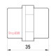 Изолятор пластиковый без крепления (под болт М8), e.bus.sm.stand.35.bk Enext s054009