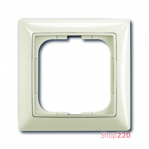 Рамка 1 пост, белый шале, ABB 2511-96-507 Basic 55
