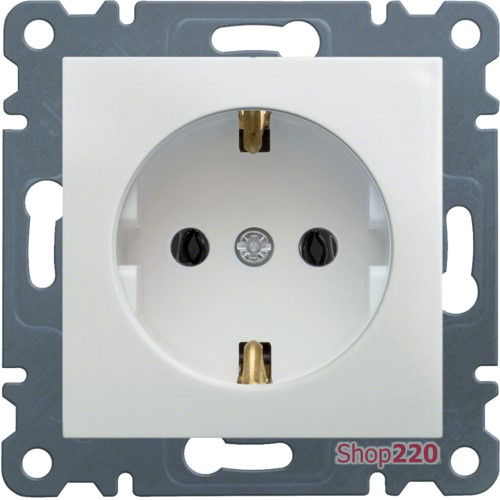 Розетка с заземлением, белый, Lumina-2 WL1050 Hager