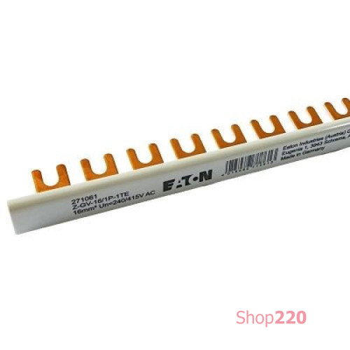 Соединительная шина 1пол., макс. ток 80А, Z-GV-16/1P-1TE Moeller Eaton