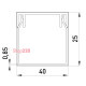 Короб пластиковый 40х25 мм, e.trunking.stand.40.25 Enext s033007