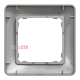 Рамка 1 пост, алюминий, Sedna Design SDD313801