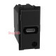 Розетка USB на тип - C 20 Вт/3000мА 1 модуль, черный, Bticino Living Now