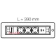 Вращающийся блок розеток 3х220В + USB тип А + С, черное стекло, Versaturn ASA 060.24F.00031
