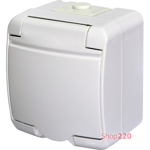 Розетка накладная, белый, IP 54 Hermetics ETI 4668015