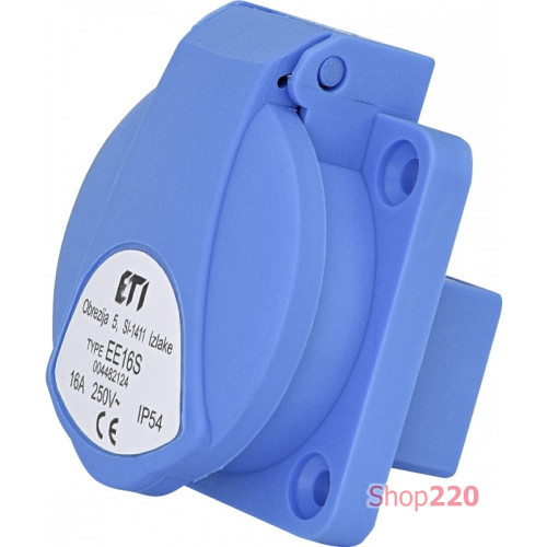 Розетка встроенная 16A, 250V, Schuko, IP54 EE-16S ETI 4482124