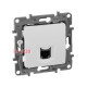 Компьютерная розетка RJ-45, белый, 672241 Legrand Etika