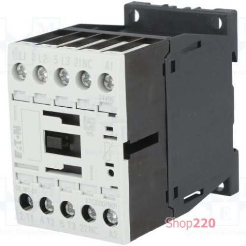 Контактор DILM7-10 (24VDC) 24В пост. тока, 7А, Moeller 276565
