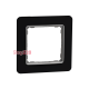 Рамка 1 пост, черное стекло, Sedna Design SDD361801