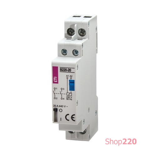 Контактор импульсный RВS 232-20 230V AC (32A, 2NO) ETI 2464105