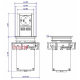 Выдвижной блок розеток Bachmann Elevator 220В + 2xUSB