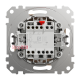 Кнопка проходная 1 клавишная, бежевый, Sedna Design SDD112116