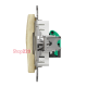 Компьютерная розетка RJ45 кат. 5е UTP, береза, Sedna Design SDD180451