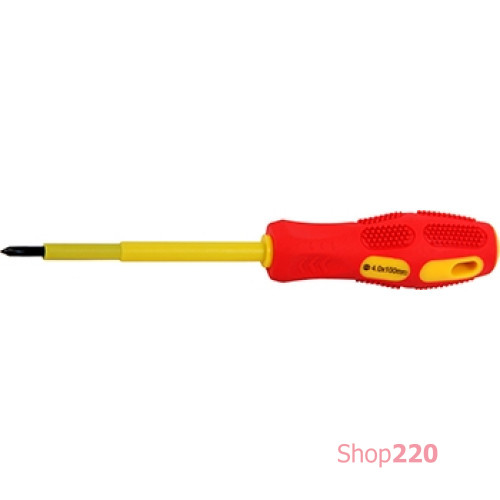 Отвертка изолированная (PH0*75) крест, e.tool.ph.303 Enext t009005