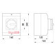 Пакетный выключатель (0-1) в корпусе 100А, 3 фазы, e.industrial.sb.1-0.3.100 Enext i0360004
