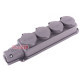 Розетка четырехместная с защитной каучуковой крышкой с заземлением, 16А, e.socket.rubber.029.4.16 Enext s9100039