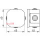 Монтажная коробка 50х50, IP55, e.db.pro.d50.50u Enext p016107