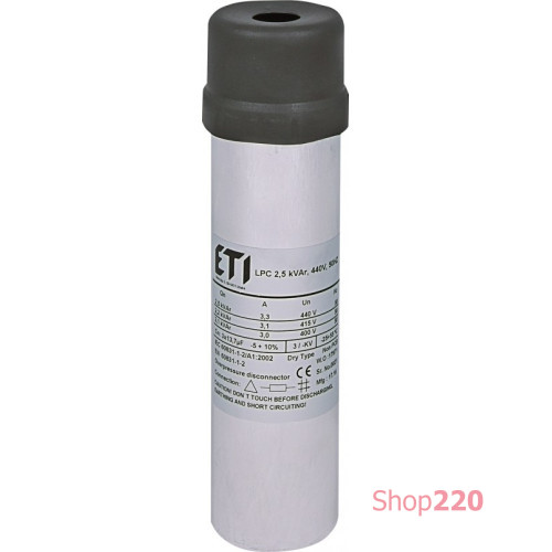 Конденсаторная батарея 2,5kVAr (440V), LPC ETI 4656710