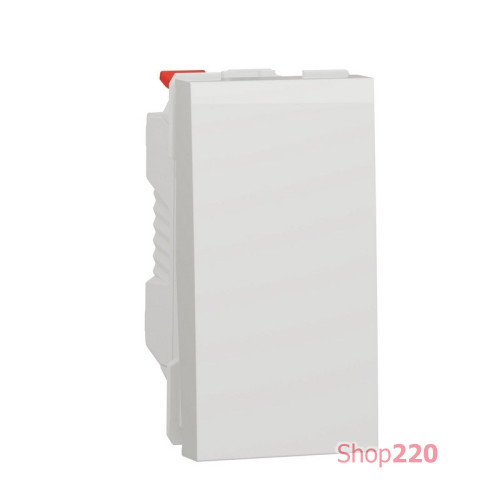 Кнопка, белый, 1 модуль, Unica New Schneider NU310618