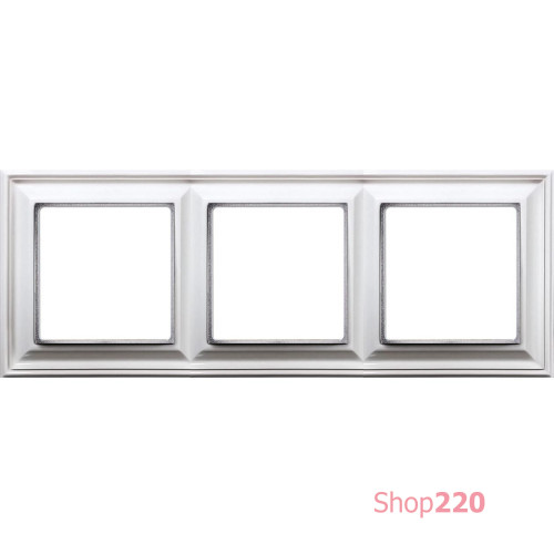 Рамка 3 поста, белый, JUNG Eco Profi Design EPD483WW