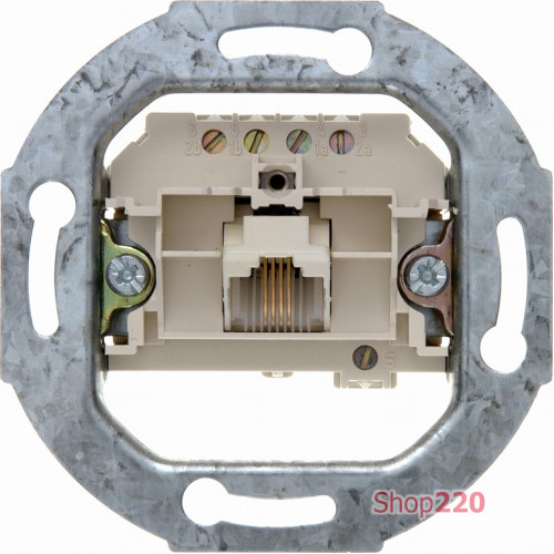 Телефонная розетка RJ11, RJ12, 4 контакта, Berker 4568