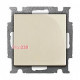 Выключатель 1-клавишный универсальный, слоновая кость, ABB 2006/6 UC-92-507 Basic 55